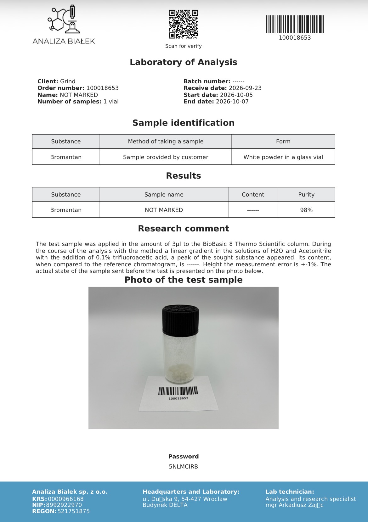 Eurosupps - Bromantane 2 Go - Eurosupps
